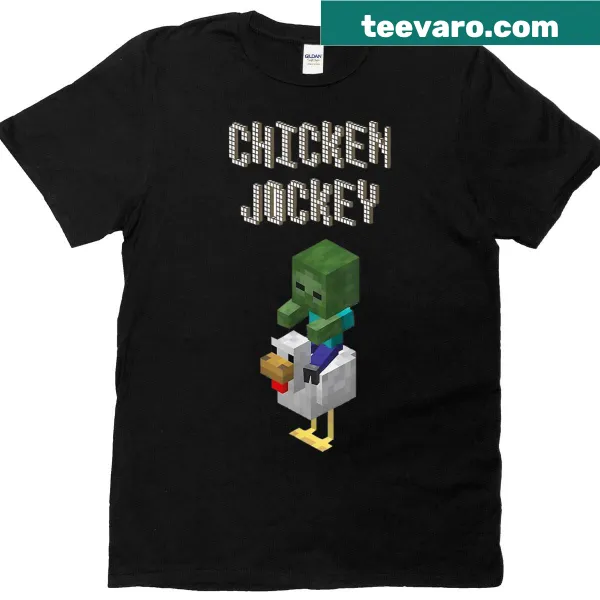 Text graphic stating 'Chicken Jockey 2025' on T-shirt