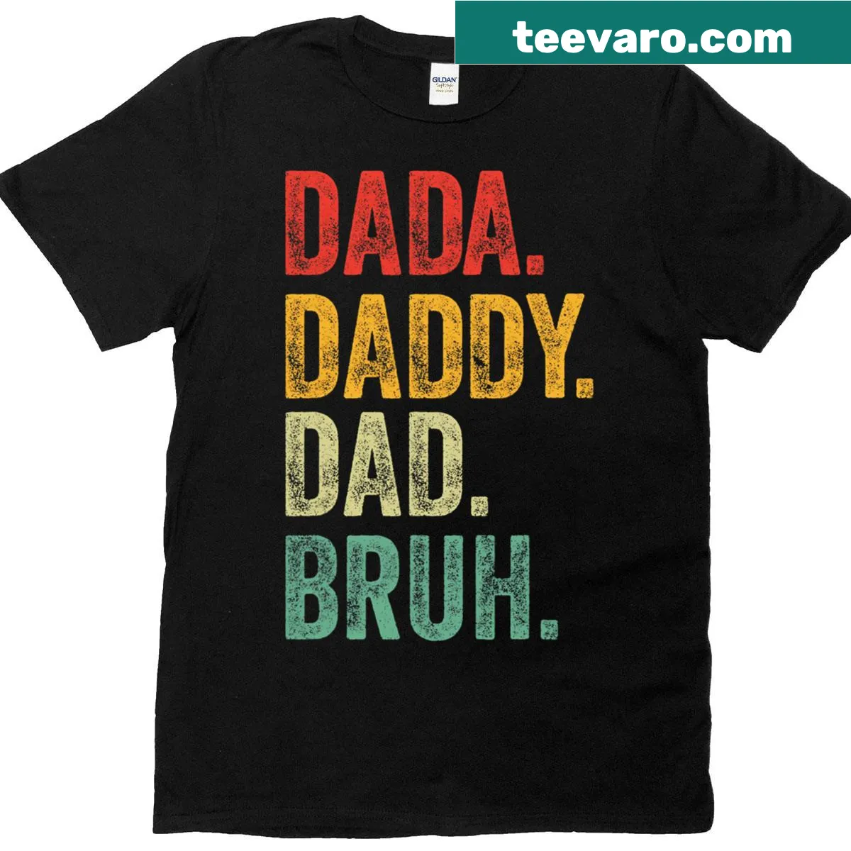 Funny Father's Day T-shirt with humorous dad titles — on a men's t-shirt