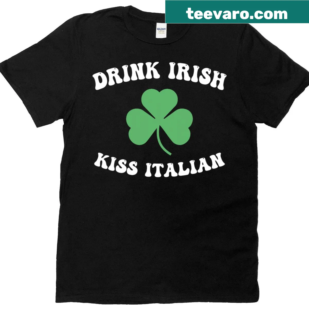 Irish and Italian cultural design T-shirt — on a men's t-shirt