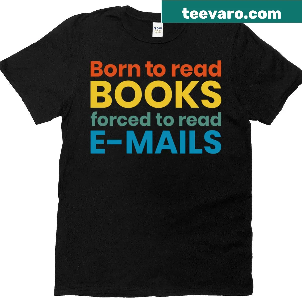 Funny reading teacher T-shirt with humorous book lover saying — on a men's t-shirt