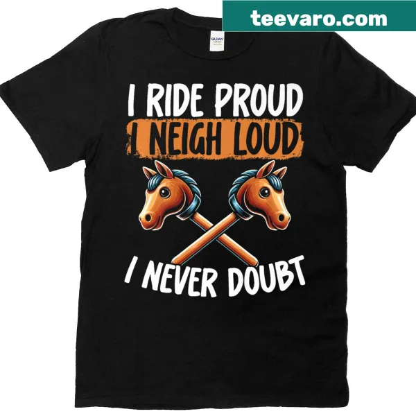 Funny Hobby Horsing t-shirt for proud girls with cute saying