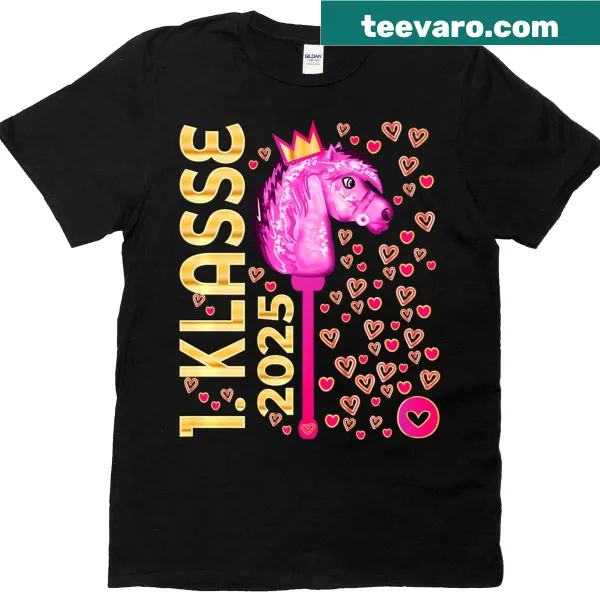 Fun T-shirt illustrating hobby horsing for kids