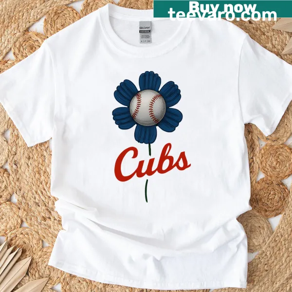 Distressed graphic tee celebrating cubs lovers with playful text
