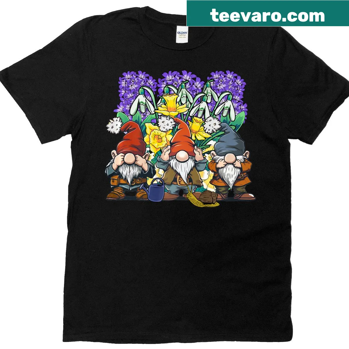 Gardening-themed t-shirt featuring nature and plants — on a men's t-shirt