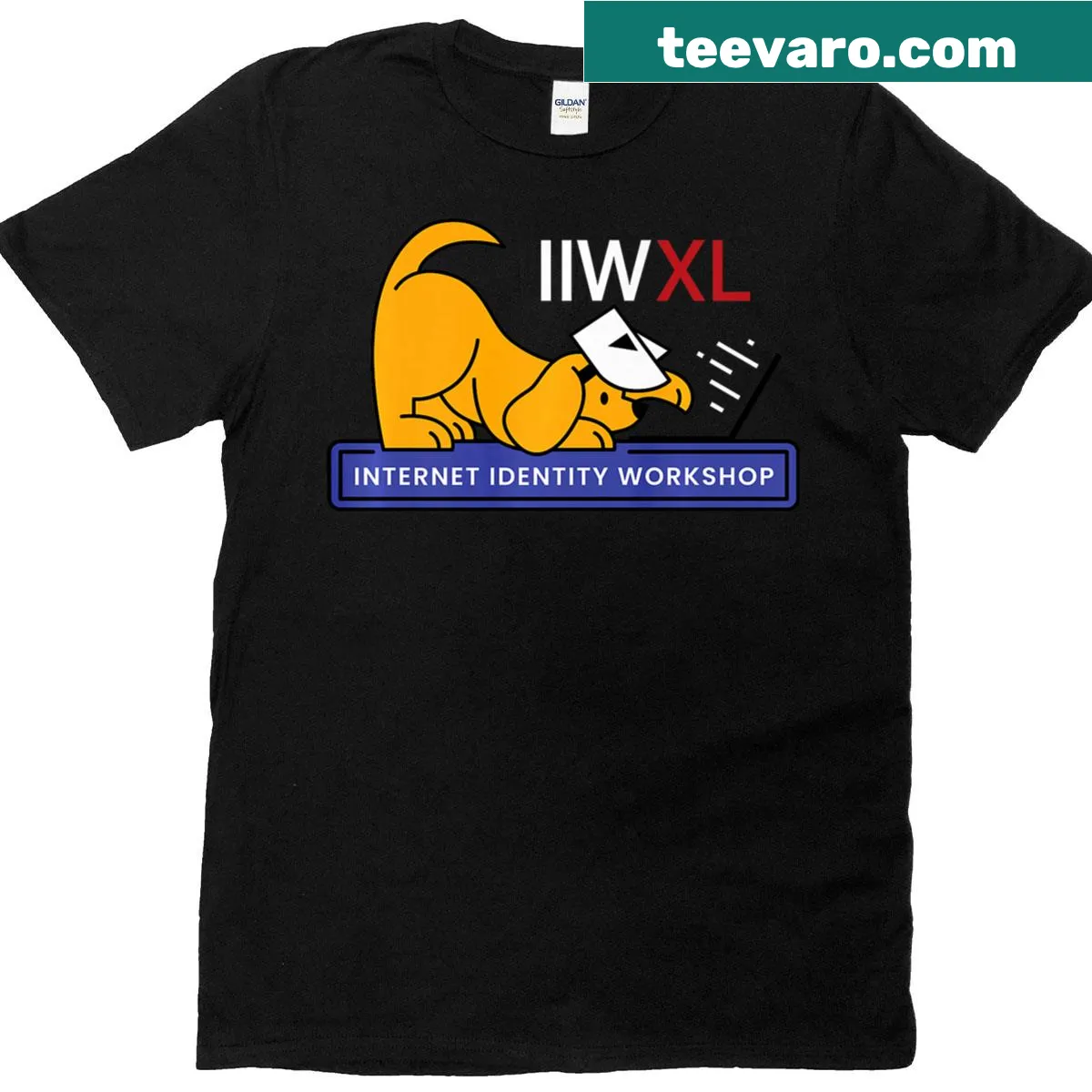Full-width Iiw Xl logo T-shirt — on a men's t-shirt