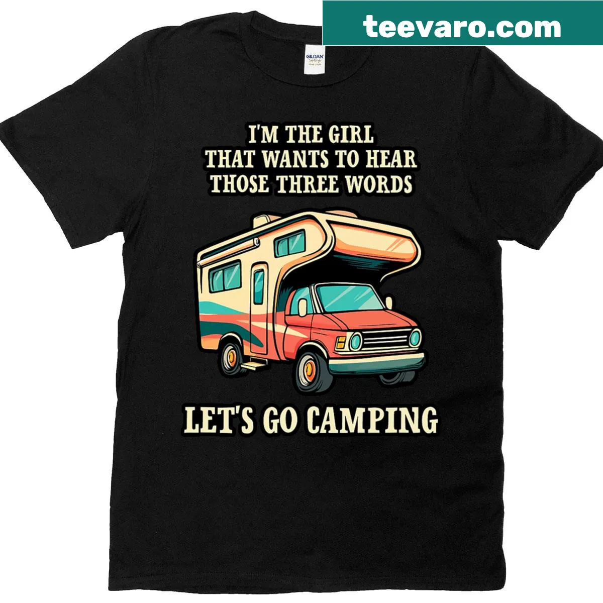 Heartfelt t-shirt with the phrase 'I'm the Girl That Wants To Hear Those Three Words' — on a men's t-shirt