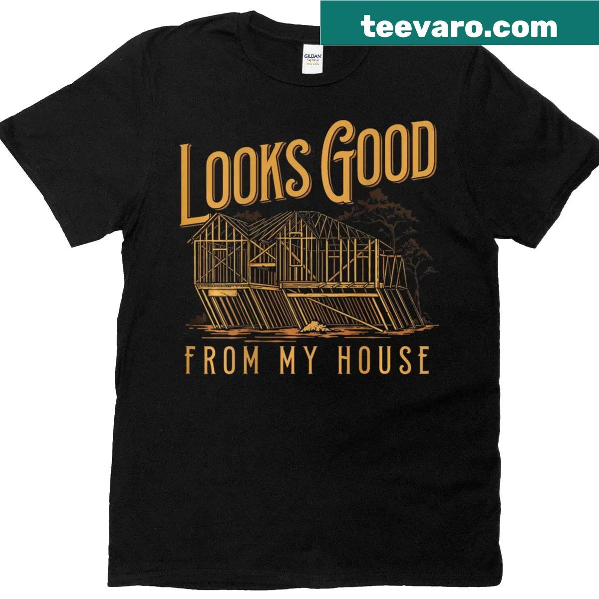 Funny T-shirt featuring motorcycle dream saying for bikers. — on a men's t-shirt