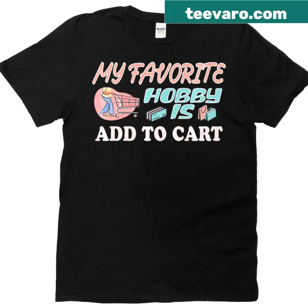 Funny shopping quote T-shirt for women with text design