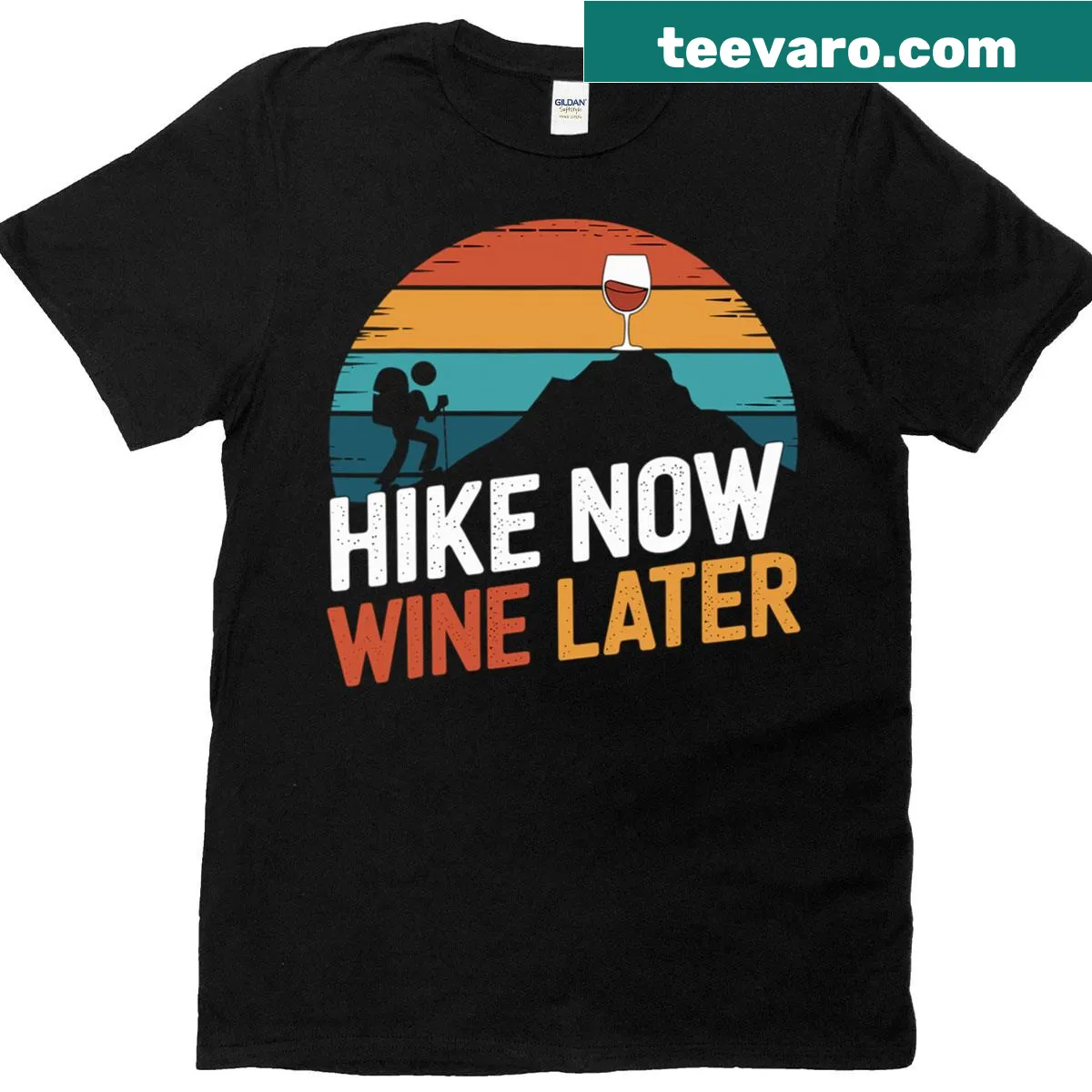 Funny hiking t-shirt for outdoor-loving moms — on a men's t-shirt