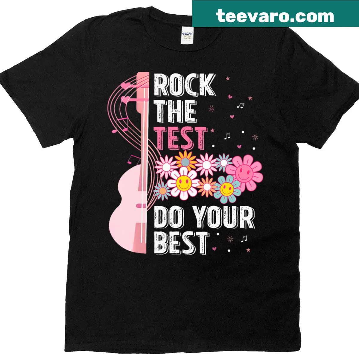 Student t-shirt with motivational 'Do Your Best' testing phrase — on a men's t-shirt