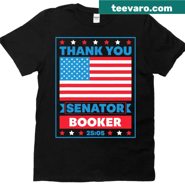 Slogan T-shirt thanking Senator Cory Booker