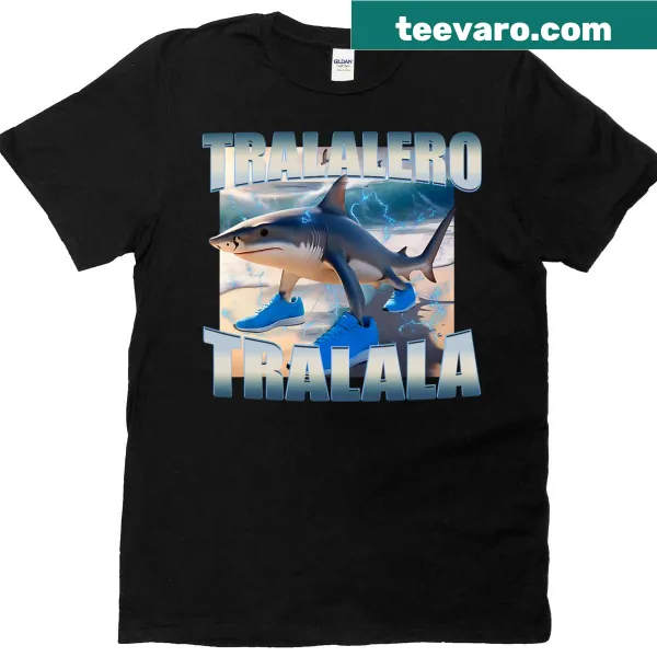 Playful meme t-shirt with the phrase 'Tralalero Tralala'