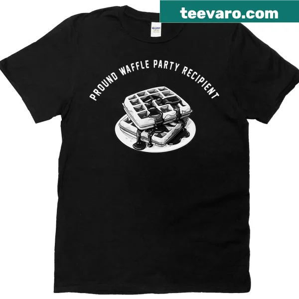 Whimsical waffle illustration on a fun T-shirt