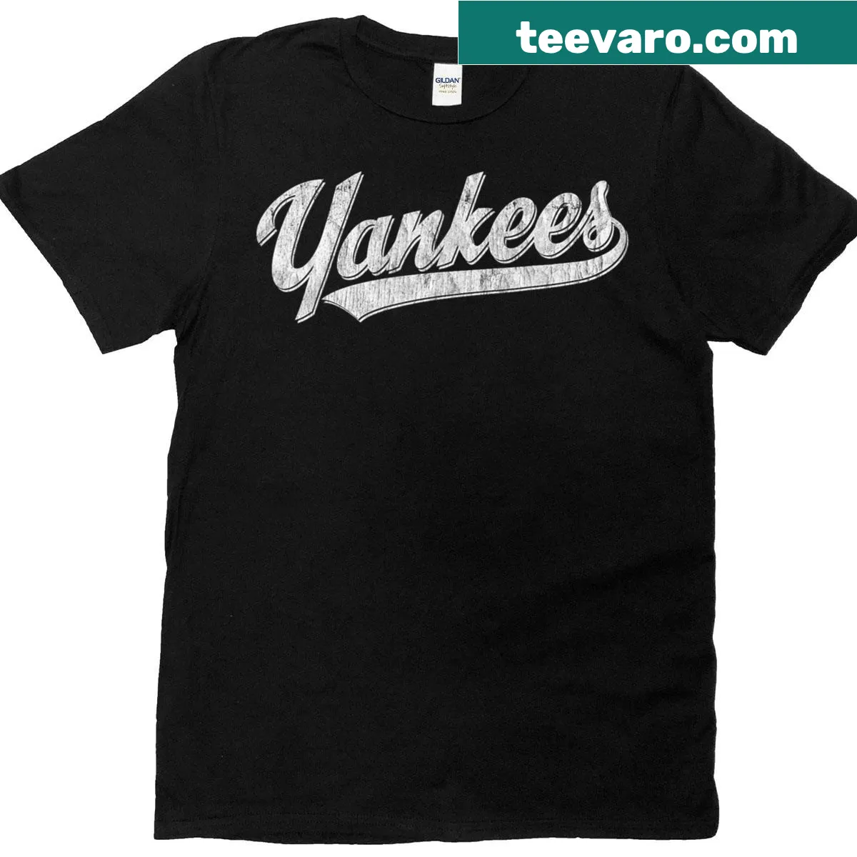 Vintage Yankees Name classic sports tee — on a men's t-shirt