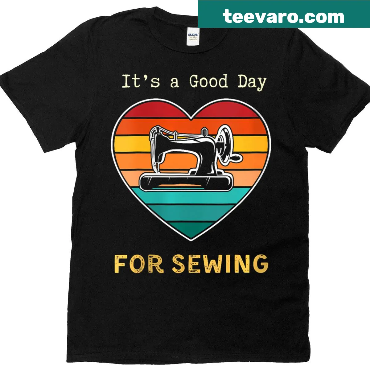 T-shirt with a sewing and quilting theme, ideal for crafting enthusiasts — on a men's t-shirt