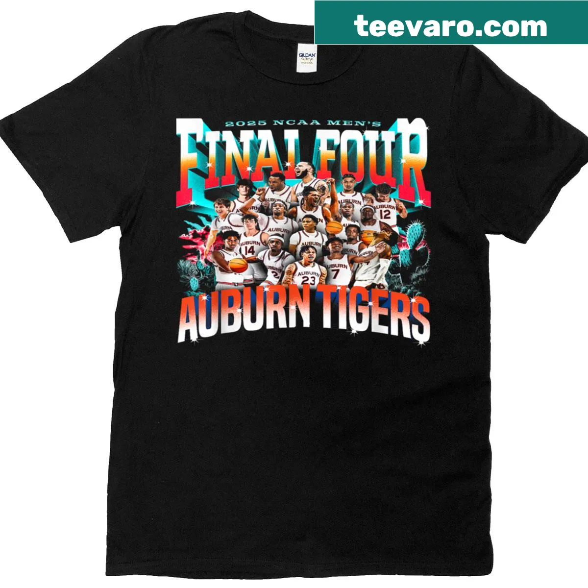 Men's basketball-themed T-shirt with humorous text for Auburn fans — on a men's t-shirt