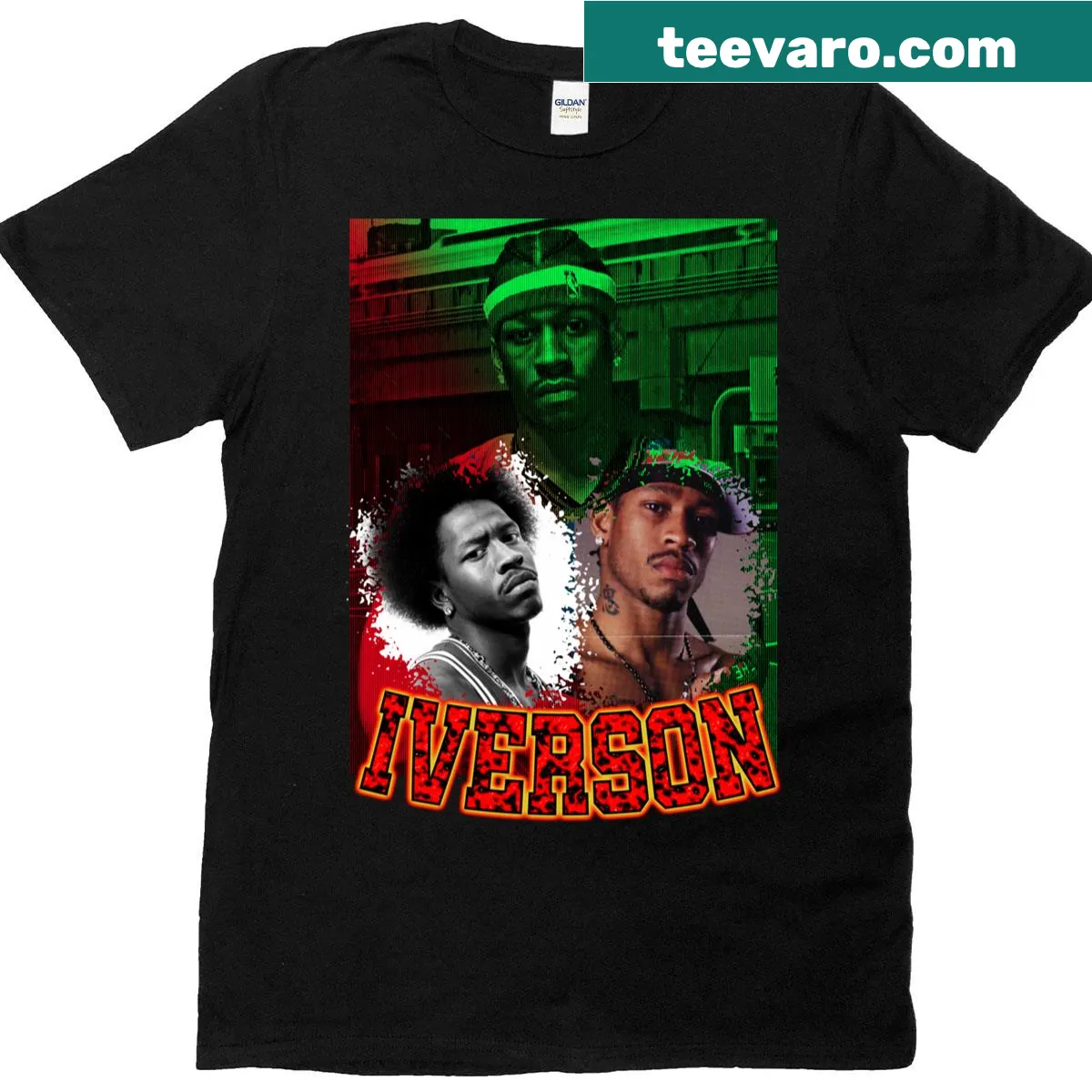 Long T-shirt featuring 'The Answer' for Allen Iverson fans. — on a men's t-shirt
