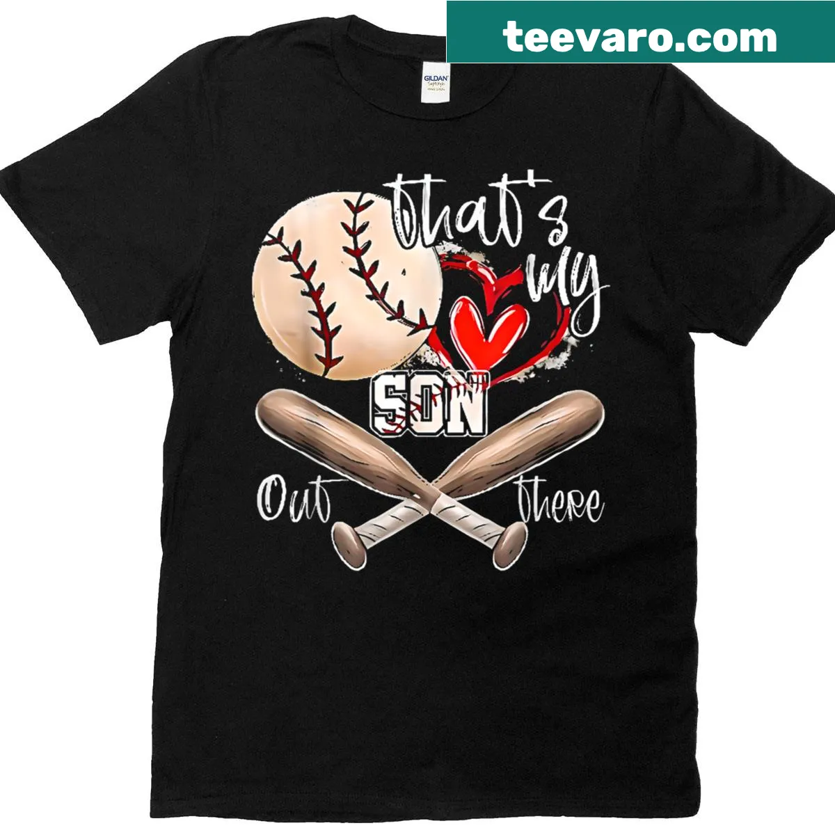 Mother's Day t-shirt for Baseball Moms — on a men's t-shirt