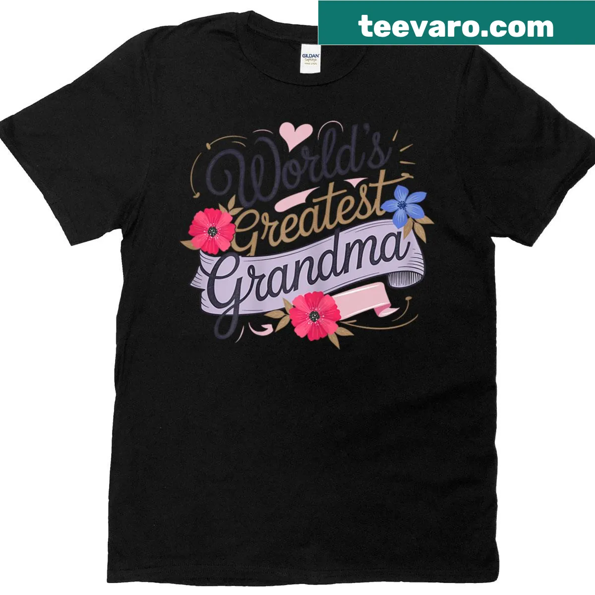 Illustrated t-shirt honoring the world's greatest grandma — on a men's t-shirt