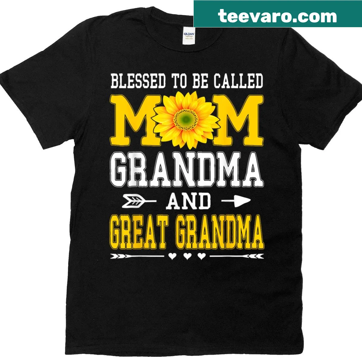 Mothers Day shirt with text celebrating Mom and Grandma — on a men's t-shirt