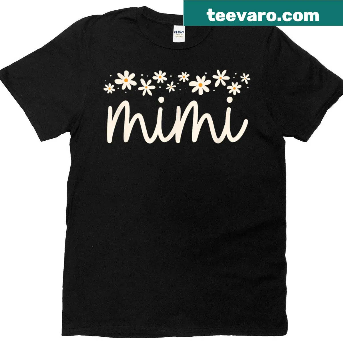 Floral daisy t-shirt for a grandmother or pregnancy reveal — on a men's t-shirt