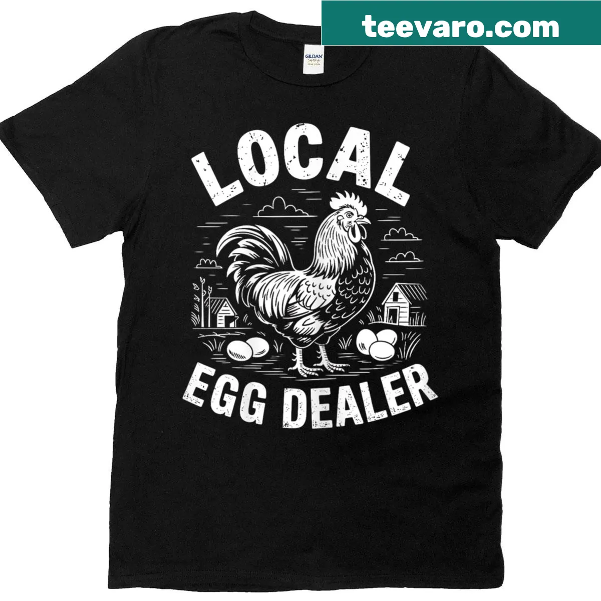 Vintage-inspired Farmhouse graphic t-shirt — on a men's t-shirt