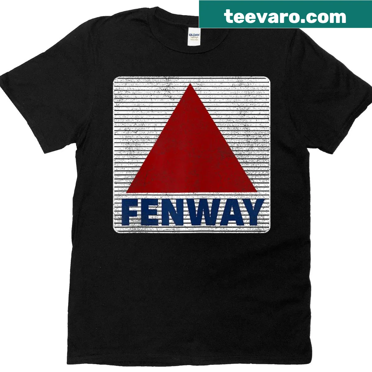 Retro graphic t-shirt featuring the Fenway Citgo Sign — on a men's t-shirt