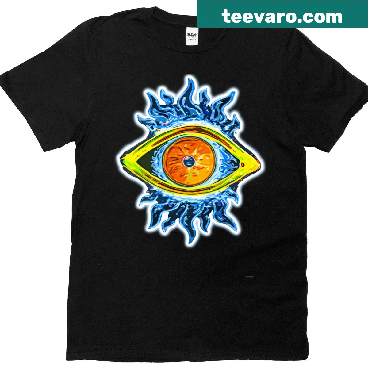 Minimalist T-shirt featuring the word 'Gaze' in elegant typography. — on a men's t-shirt