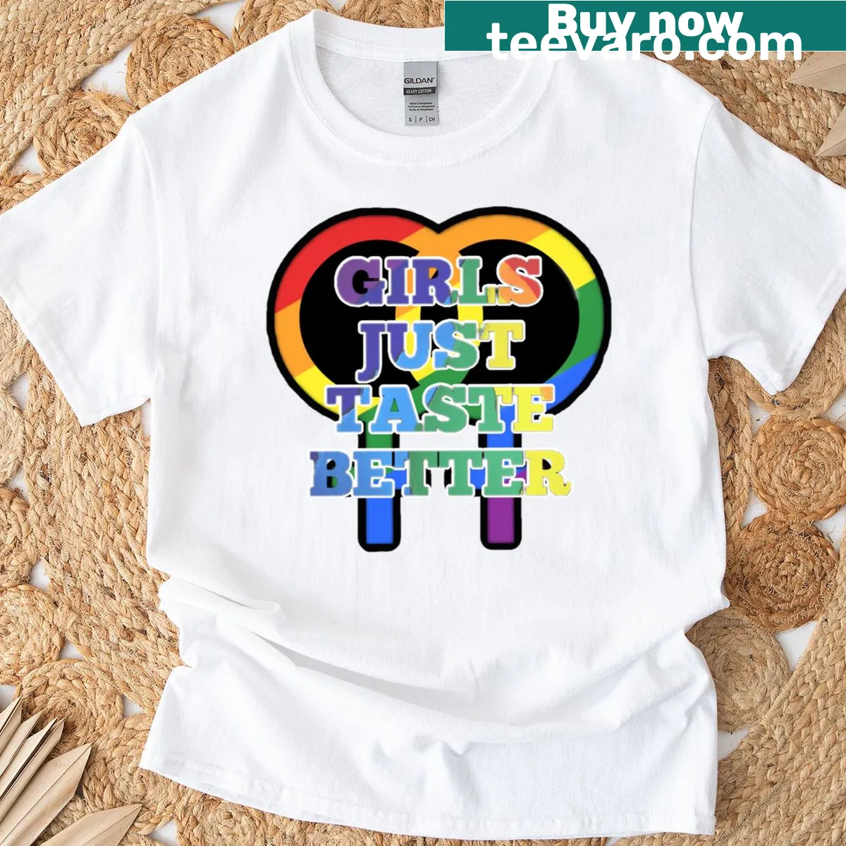 Lesbian symbol classic tee — on a men's t-shirt