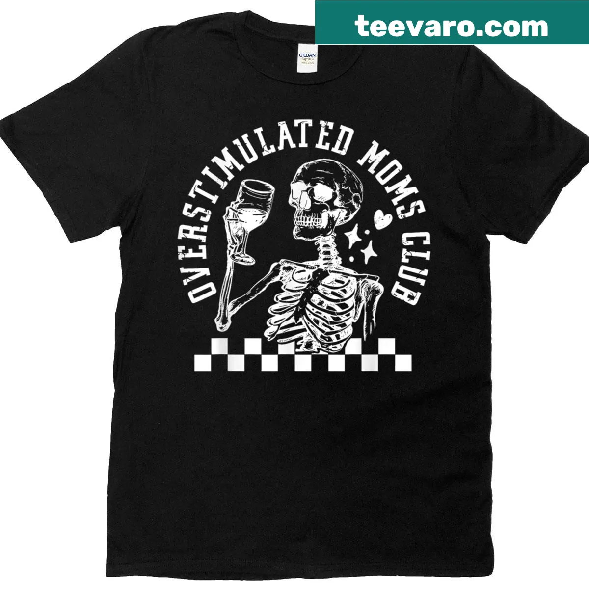 Humorous design for overstimulated moms — on a men's t-shirt