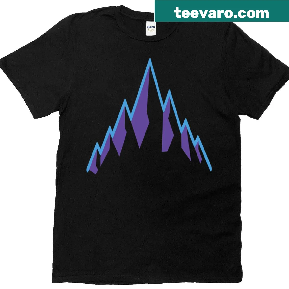 Minimalist t-shirt featuring Jaz Morntains graphic — on a men's t-shirt