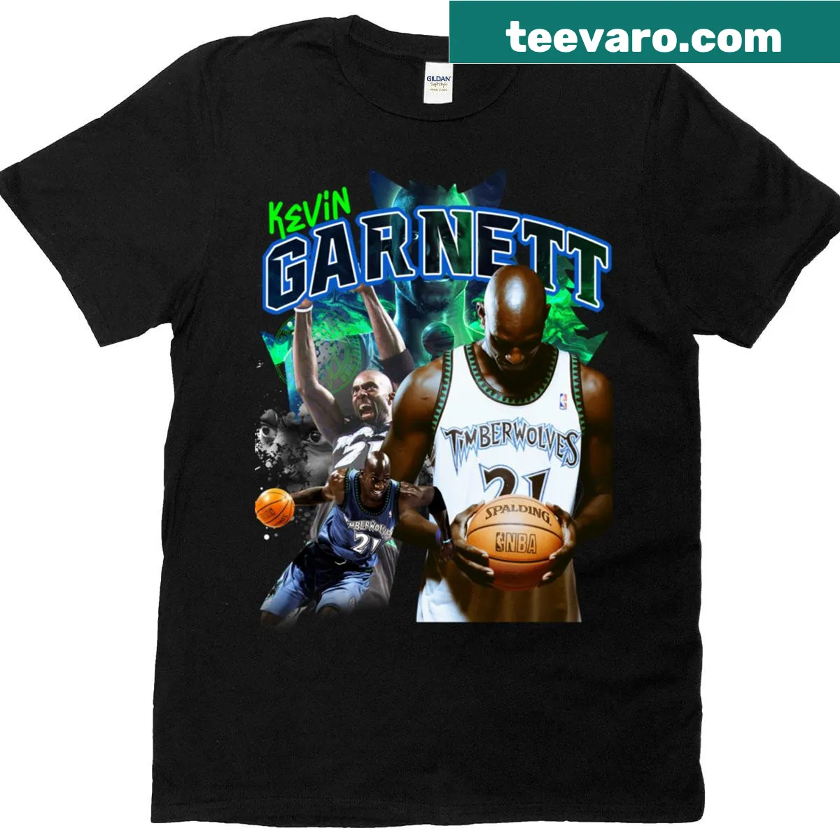 Classic t-shirt featuring Kevin Garnett's nickname Big Ticket. — on a men's t-shirt
