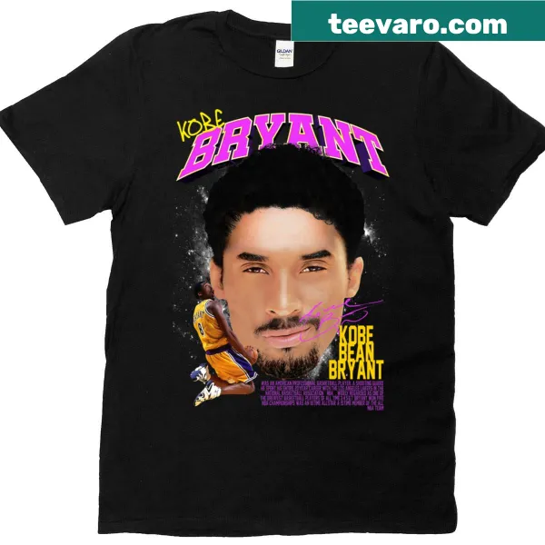 Mamba graphic on a long T-shirt featuring Kobe Bryant