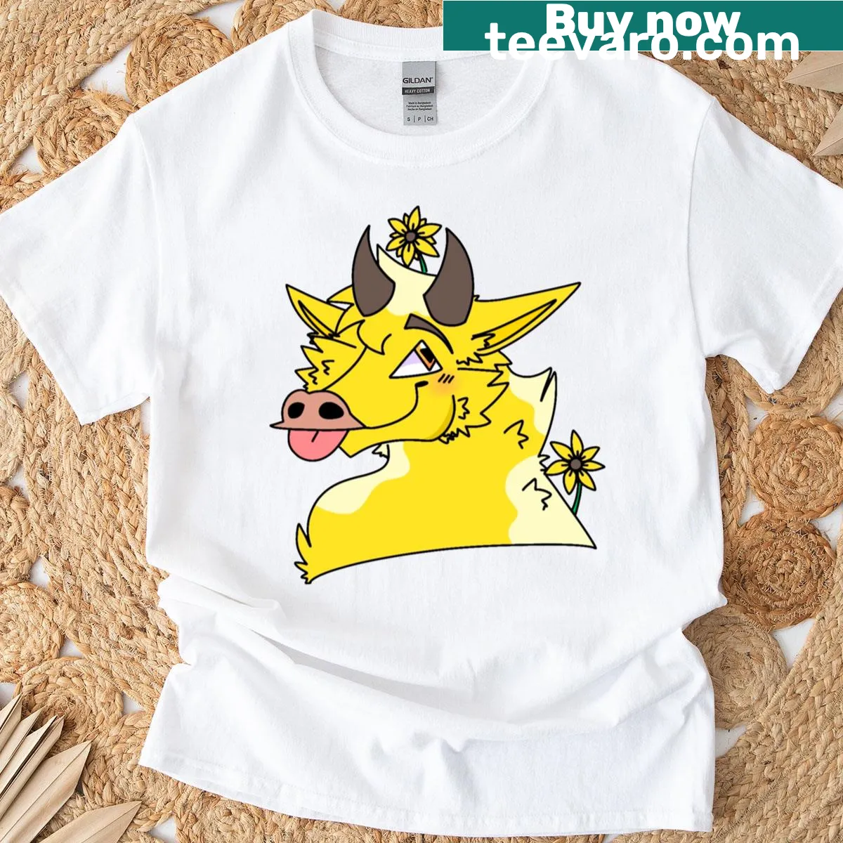Cute Moobloom illustration on a classic t-shirt, perfect for fans. — on a men's t-shirt