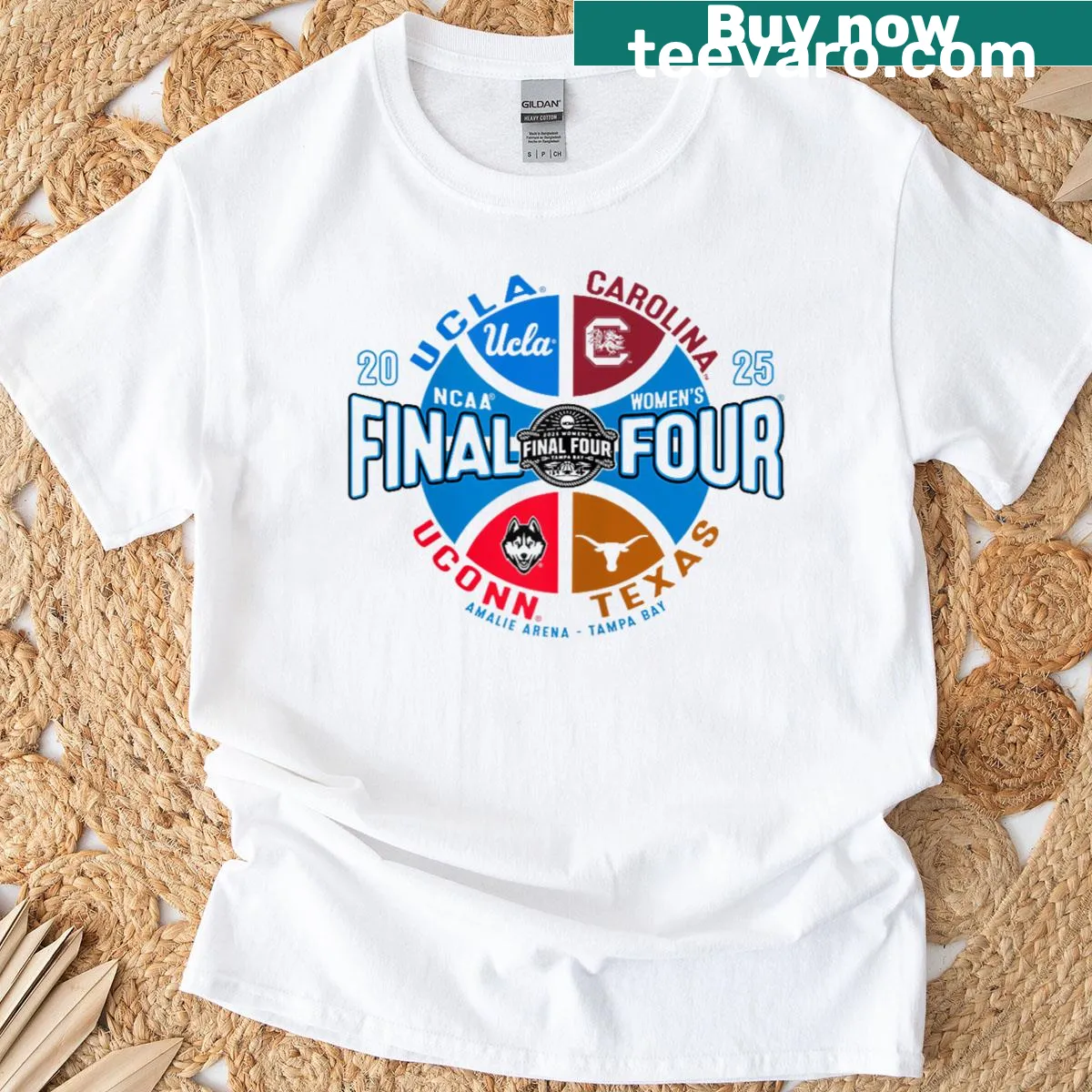 NCAA Final Four 2025 graphic on a t-shirt for women's basketball fans. — on a men's t-shirt