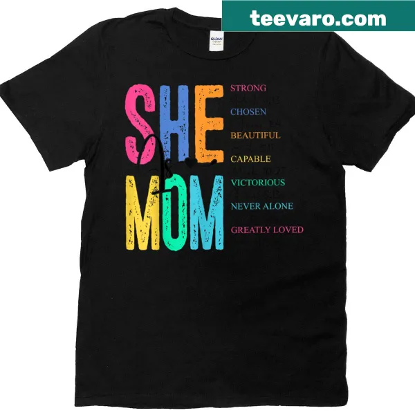 Christian mom t-shirt with Bible verse for Mother's Day