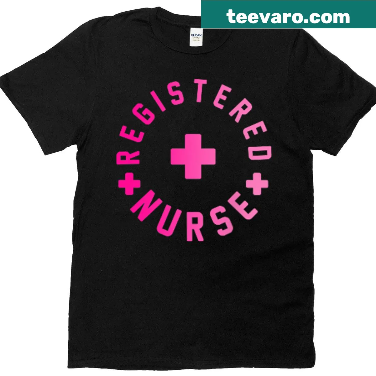 Vintage Registered Nurse T-shirt with stethoscope graphic — on a men's t-shirt