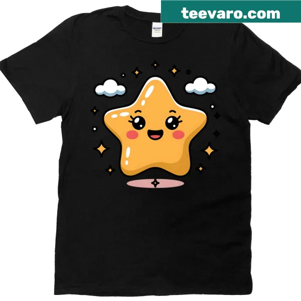 Cute cartoon star graphic T-shirt for kids