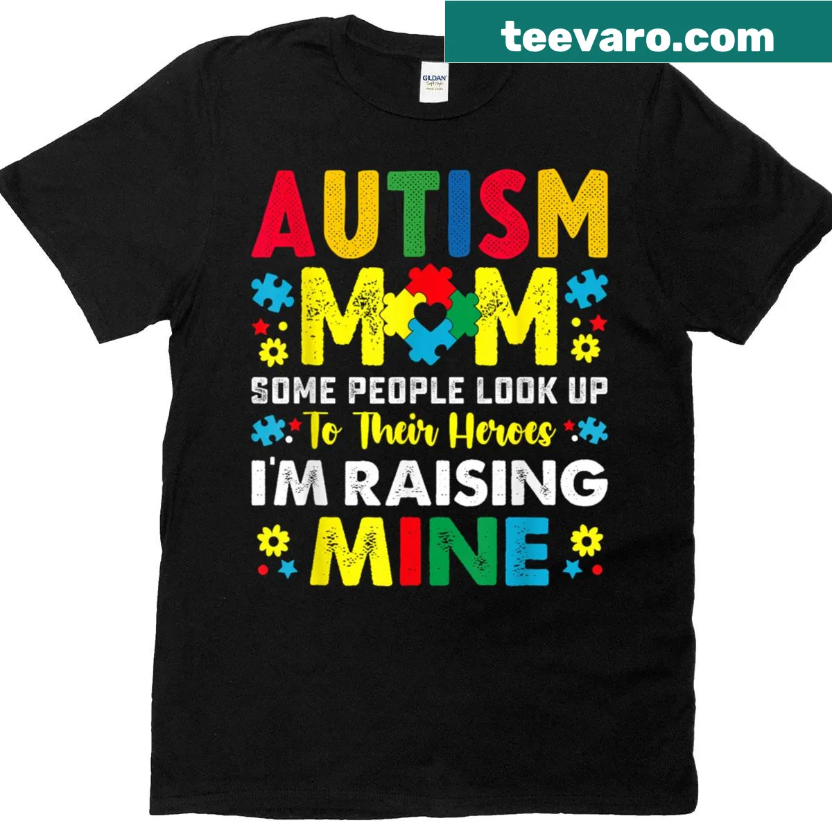 Vintage autism awareness t-shirt for mom featuring a heartfelt design — on a men's t-shirt