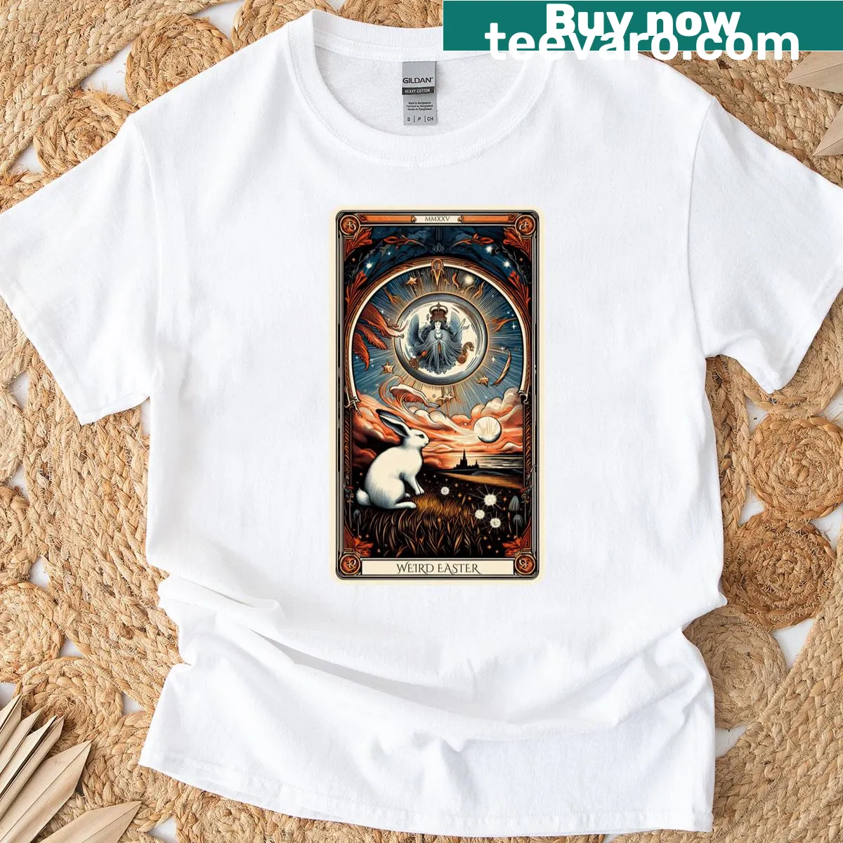 Funny cartoon design for Easter on a classic t-shirt — on a men's t-shirt