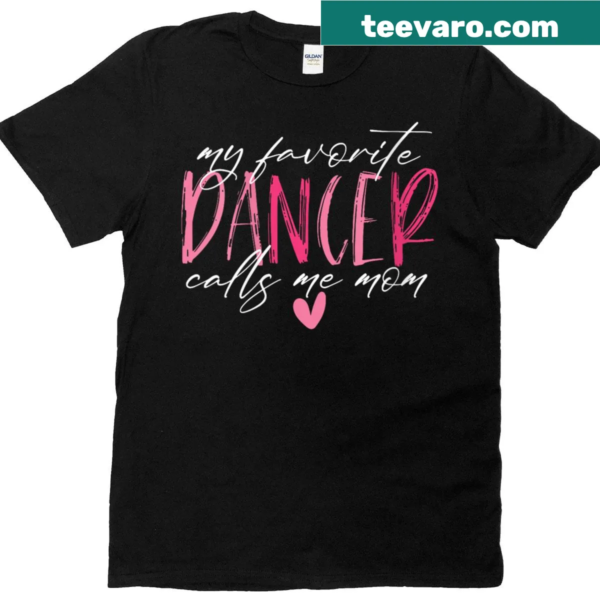 Funny Dance Mom V-neck T-shirt with 'Call Me Mom' text — on a men's t-shirt