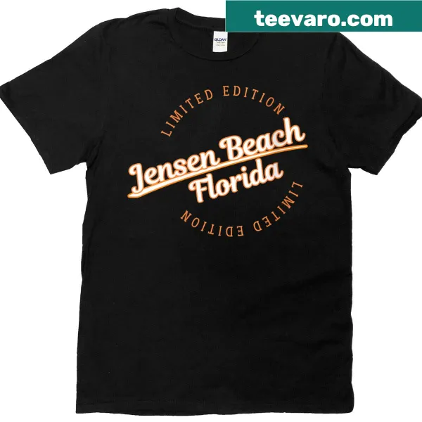 Retro Jensen Beach athletic V-neck T-shirt