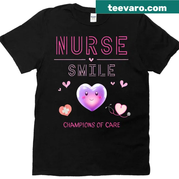 T-shirt with a heartfelt design celebrating nurses