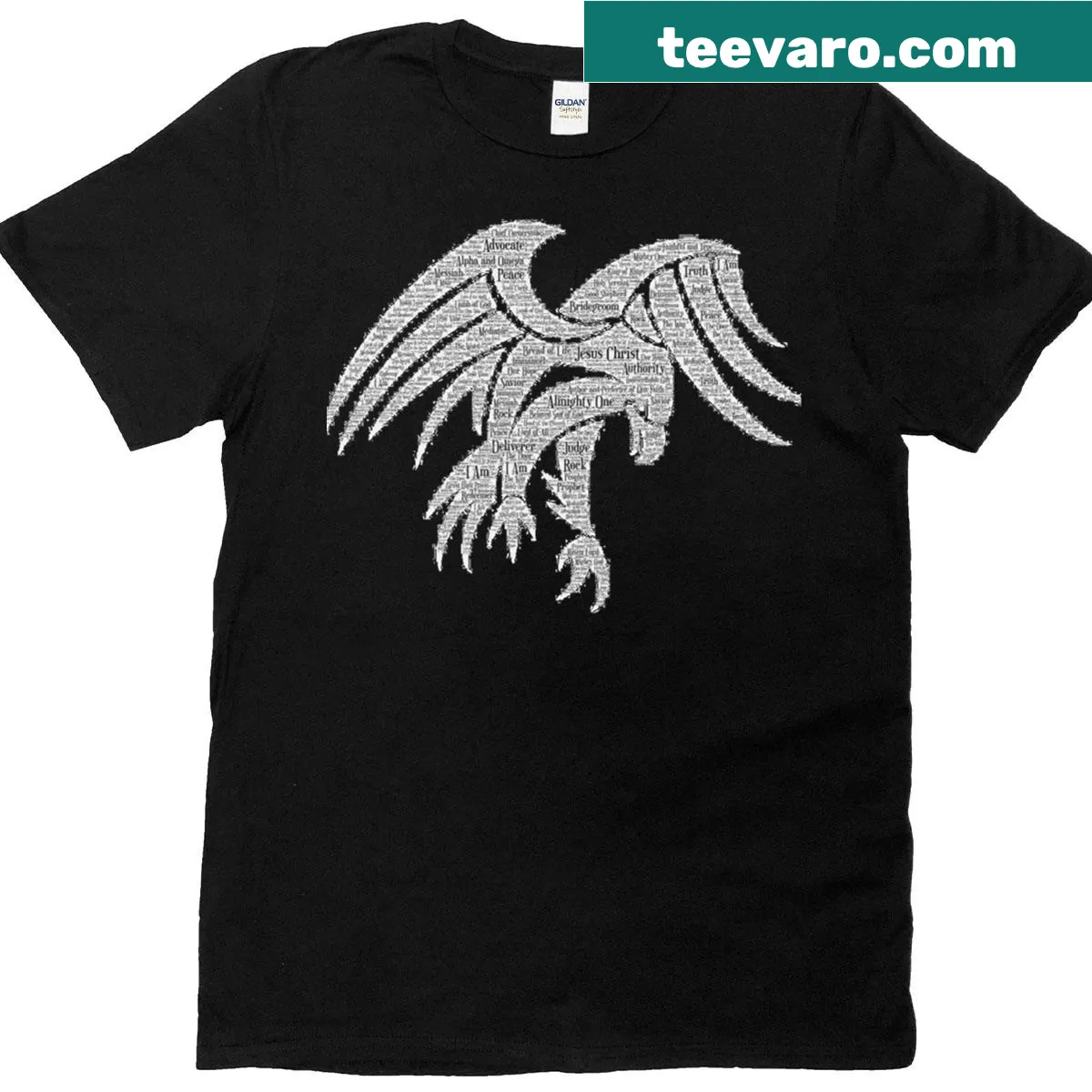 Classic t-shirt with an illustration of a bald eagle — on a men's t-shirt