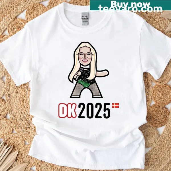 Denmark 2025 classic t-shirt with bold text
