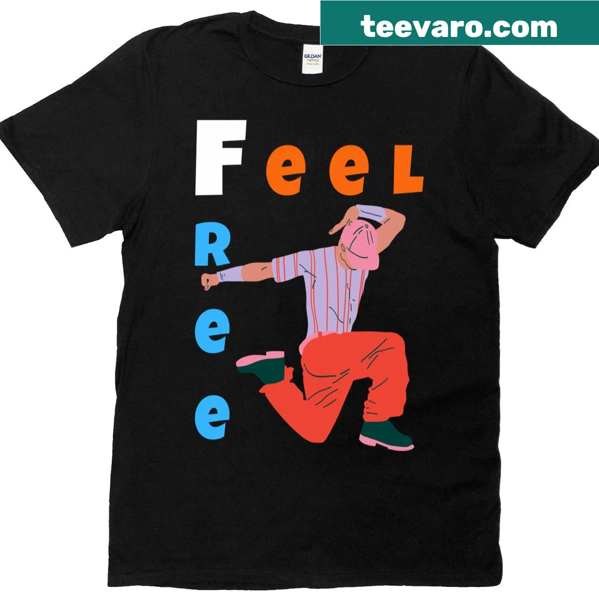 Energetic dance vibes illustration on a lively T-shirt. — on a men's t-shirt