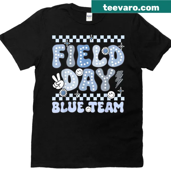 Cheerful T-shirt with smile face graphic for student field day