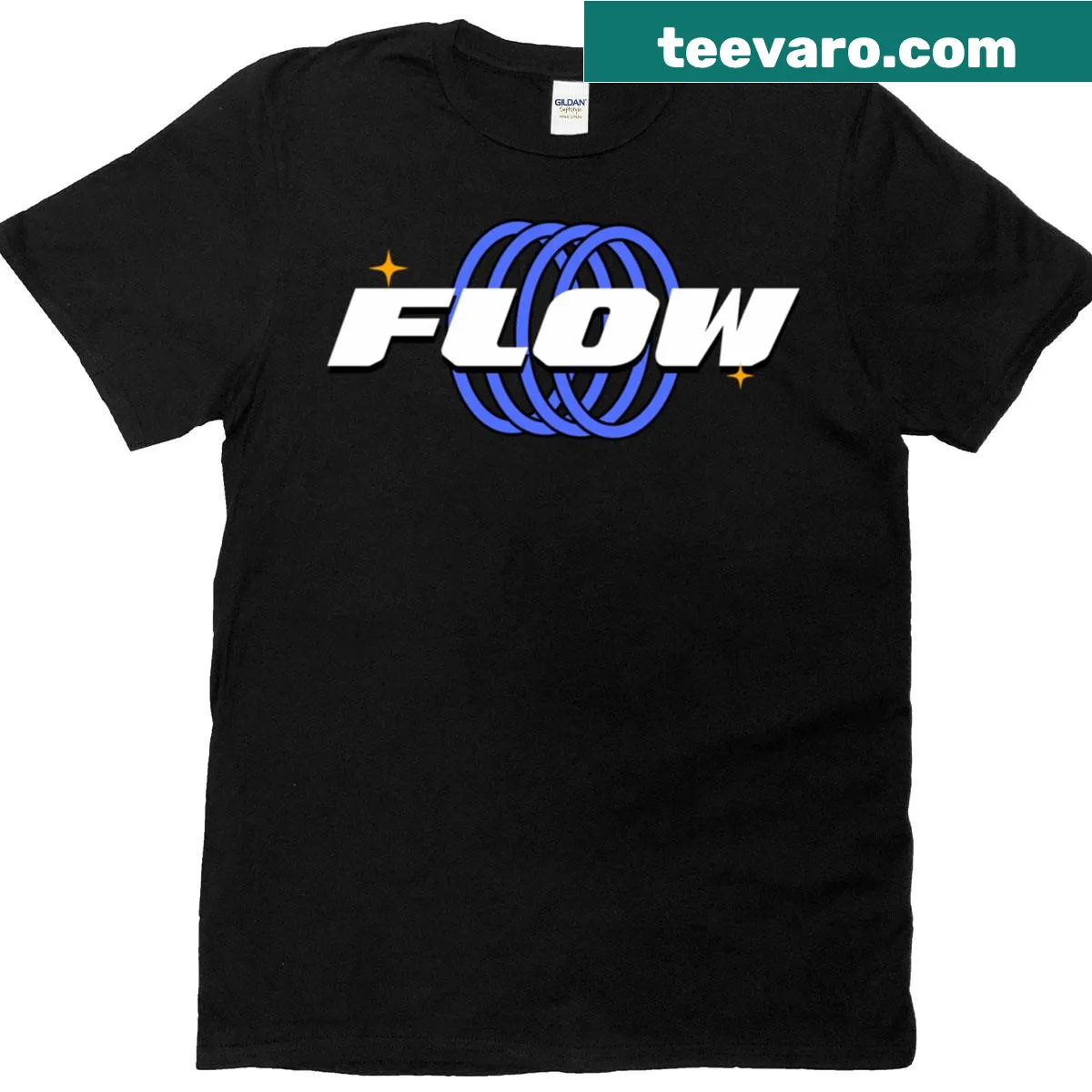 Classic t-shirt with motivational phrase 'Find Your Flow' — on a men's t-shirt
