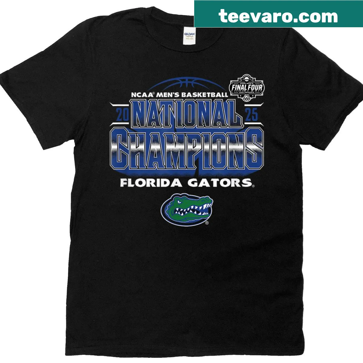 Florida Gators National Champs 2025 basketball t-shirt — on a men's t-shirt