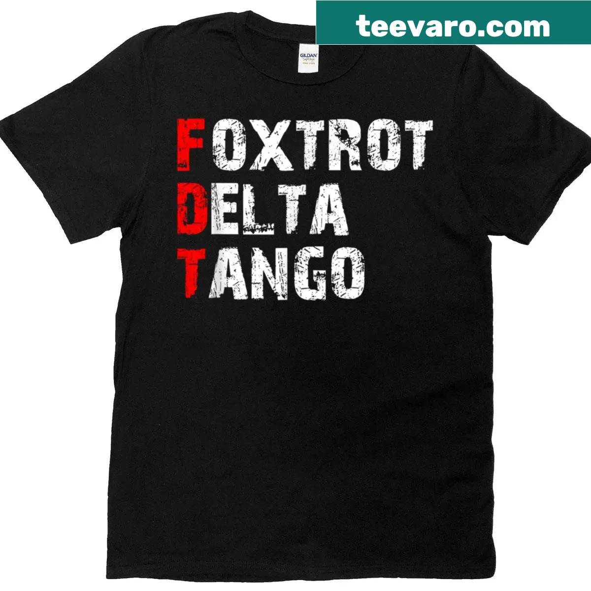 Classic T-shirt with playful phonetic alphabet humor — on a men's t-shirt